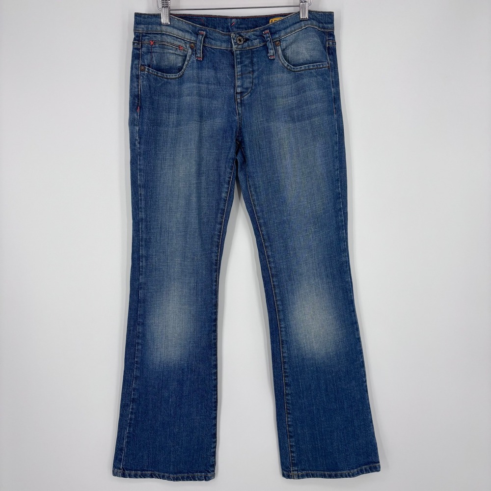 VTG Y2K Polo Jeans Co Ralph Lauren Bootcut No 67 Jeans Sz 8 Mid Rise Button Fly